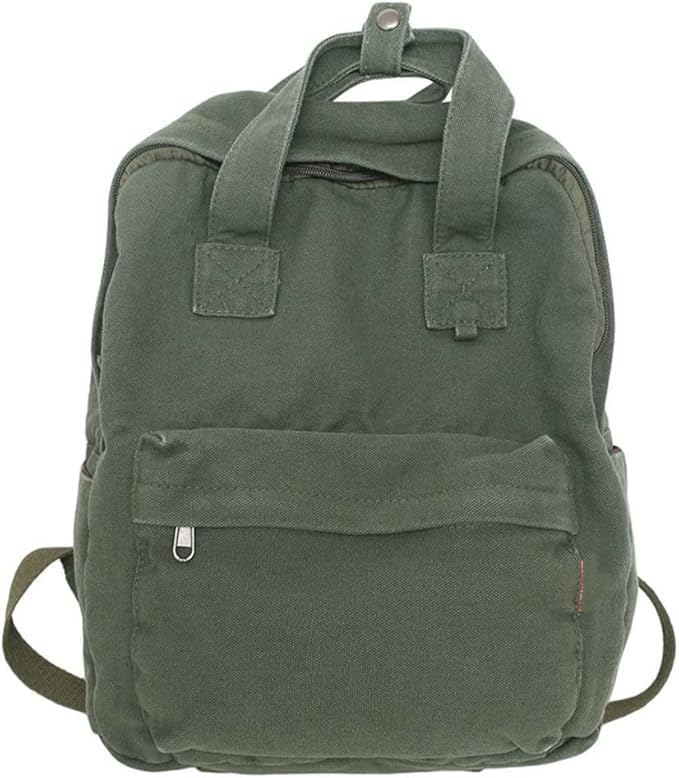 Image of MaxxCloud Vintage Denim Laptop Backpack Casual Canvas Daypack Handbag Purse Lightweight Rucksack Shoulder Bag