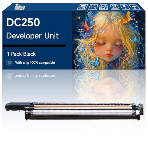 DC250 Developer Unit Compatible with Xerox DocuColor DC240 DC242 DC250 DC252 and Printers (1 Pack Black)