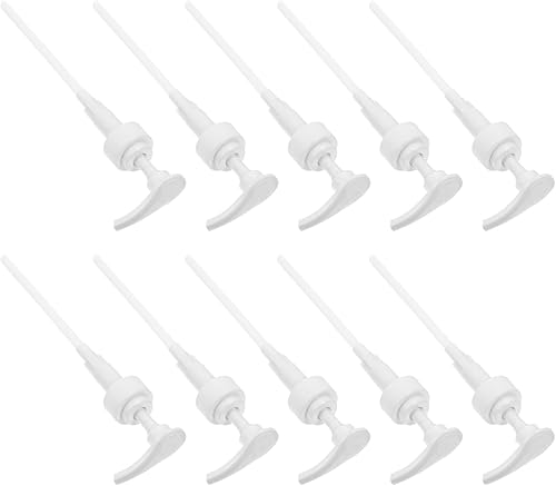 COHEALI Piezas de bomba de repuesto, cabezal de bomba de plástico, 10 piezas de repuesto de cabezal de bomba de jabón para bombas exprimibles de