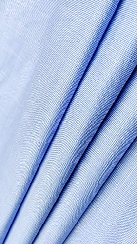 Image of JHABAK'S Unstitched Polycotton Giza Cotton Shirt Fabric For Men - Combo Pack of 2-1.60m Shirt Cloth Piece - 58 inch Width