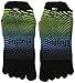 Injinji Run Original Weight No Show Xtralife Socks, Neon Wave Spectrum, Medium