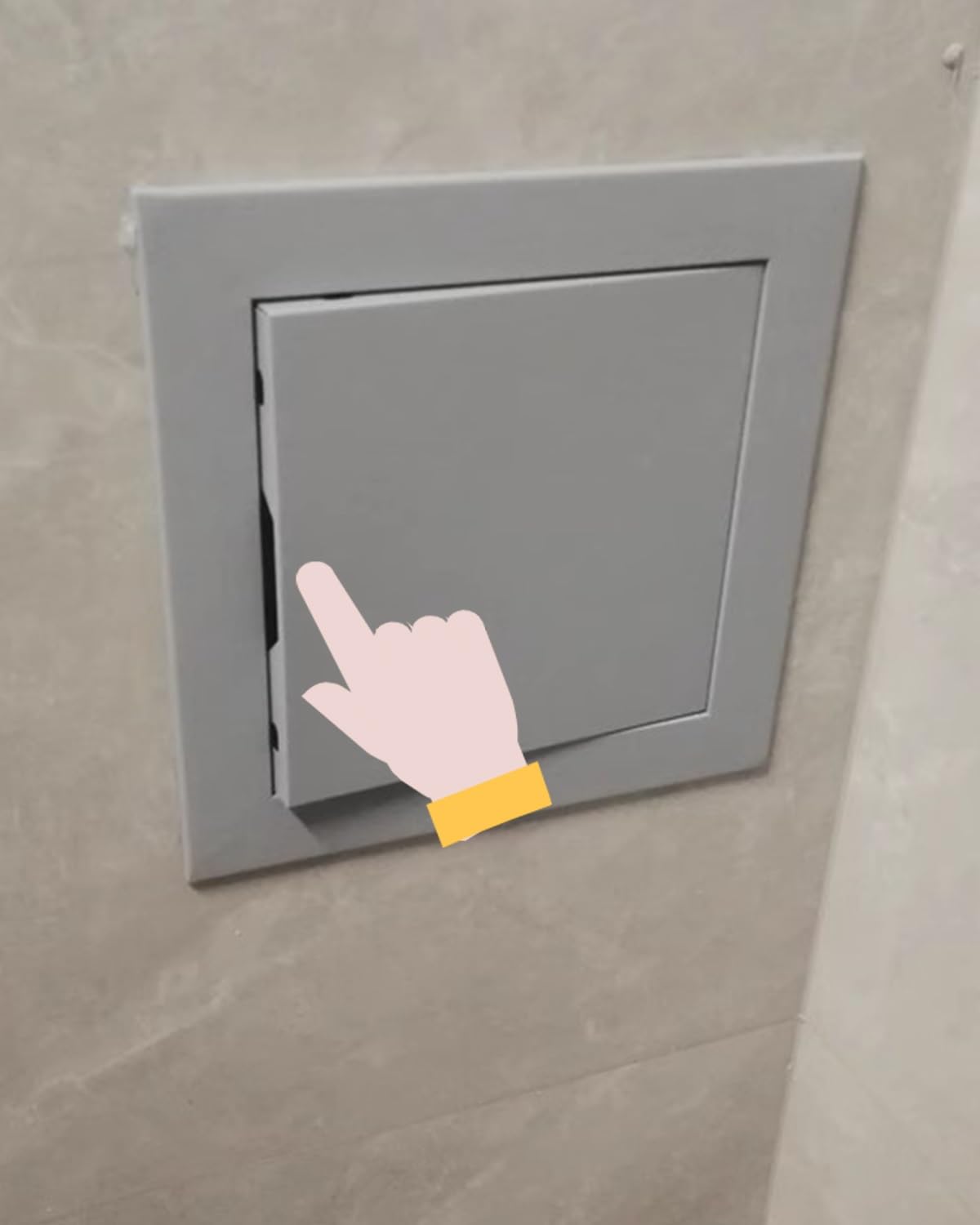 Lot De 2 Trappes D'accès Morvat 8x8 - Pour Plafond Et Cloisons Sèches, Blanc