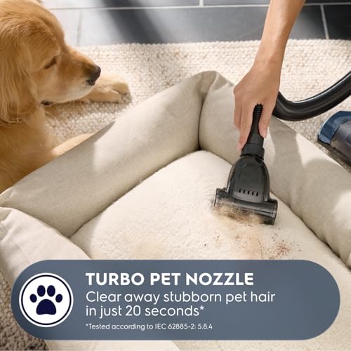 Image of Electrolux Ultimate 500 Pet Upright Vacuum, Lightweight, 14 lbs, Turbo Pet Nozzle in Denim Blue