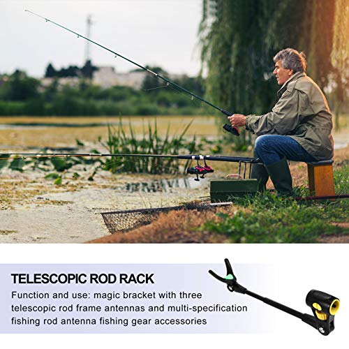 BESPORTBLE Suporte de Vara De Pesca Vara De Pesca Telescópica de Metal Antiderrapante Suporte de Ban
