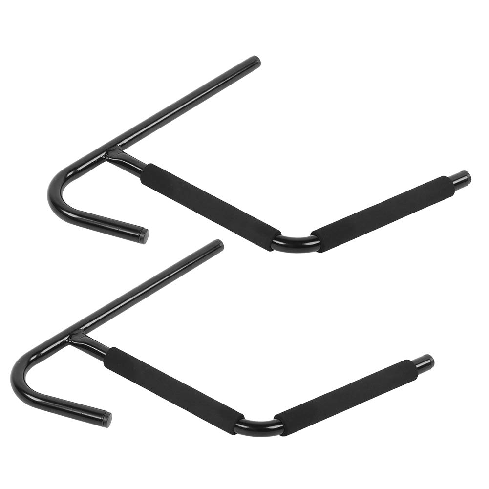 Supporto da parete per kayak in metallo, robusto supporto da canoa per gruccia da tavola da surf, può contenere 80 kg, per kayak monoposto e biposto, nero