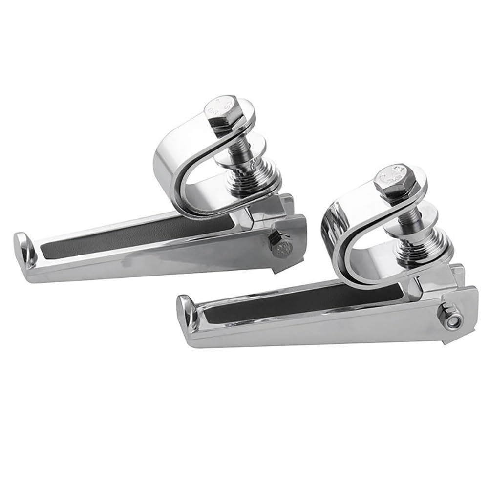Estriberas Pedales 2 Piezas De Estriberas Delanteras Traseras para Motocicleta Protector De Motor Plegable Barra Parachoques Reposapiés Kit Pedal Motocicleta Reposapiés