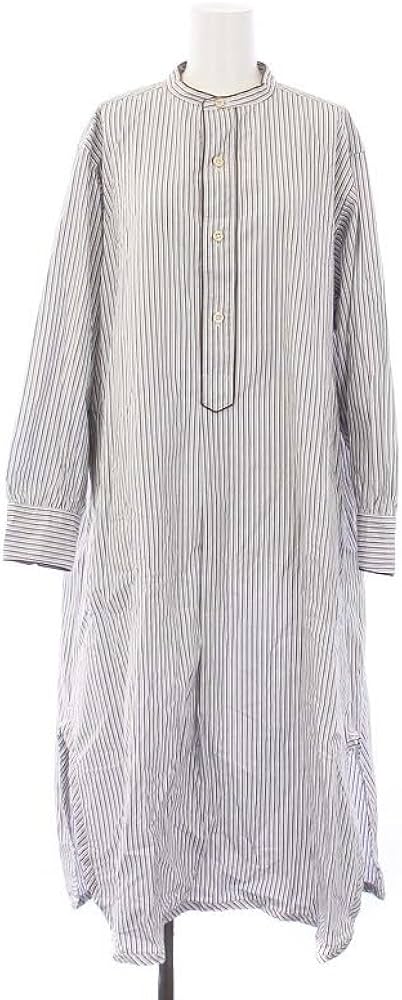 45Rストライプ 長袖シャツワンピース