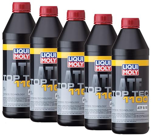 WOL Automatic Transmission Fluid ATF – Top Tec ATF 1100 Automatic and Manual Shift Transmission, Steering, Hydraulic Fluid 3651 - Premium Product 1Litre (5L)