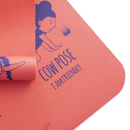 Myga Silk Print Kids Yoga Mat,Non-Slip Yoga Mat for Childrens Exercise, Fitness, Yoga and Mindfulness Lightweight, Easy Clean Play Mat for Girls and Boys - Image 4