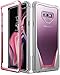 Galaxy Note 9 Case, Poetic Guardian [Scratch Resistant Back] [360 Degree Protection] Full-Body Rugged Clear Hybrid Bumper Case with Built-in-Screen Protector for Samsung Galaxy Note 9 Pink