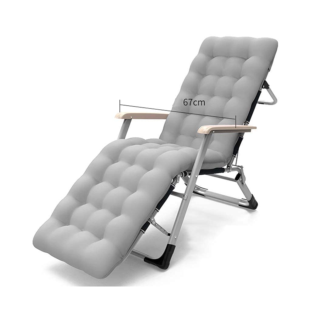 Chaise de jardin pliante haut de gamme avec assise extra large 67 cm