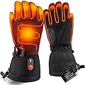 Battery Heated Gloves for Men Women, Rechargeable Electric Ski Touchscreen Gloves, Winter Hand Warmer for Cycling Motorcycling Hunting Hiking