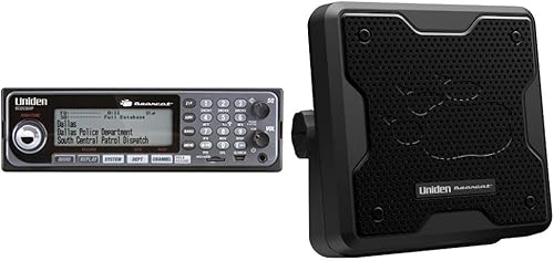 Uniden BCD536HP HomePatrol Series Digital Fase 2 BaseEscáner móvil con HPDB y Wi-Fi y (BC20) Bearcat Altavoz de comunicaciones externas de 20 vatios