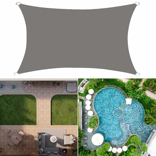 Voile d'ombrage imperméable 4x6m pour jardin et terrasse - 2