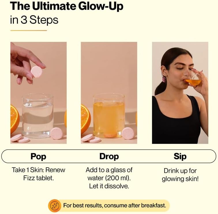 SETU Skin Renew, Glutathione with Vitamin C, Gluta Fizz, Supports Detoxification, Sugar-Free, Orange Flavour, 30 Effervescent Tablets - Image 7