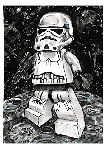 4Littleheroes - Ninja Legos Style Characters , Posters For Boys Room Decor, Wall Art Trooper Poster, For All Sci-Fi Movies Funs, Children Kids Boys Birthday Gift Game Room, Prints Room Decor For Boys, Design And Made In Europe 11X14 Poster (Unframed) (Vinyl, 8X10) #TOP3