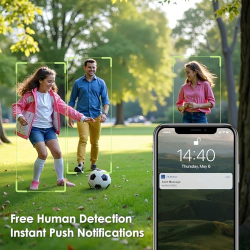 MUBVIEW Wireless Doorbell Camera with Chime, 2K Video Doorbell Wireless with Voice Changer, Motion Detection, Anti-Theft, Night Vision, 2-Way Audio, SD/Cloud Storage, No Subscription