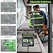 Huepar 360° Laser Level with Tripod 60in, 82Ft - 165Ft Self Leveling Laser Level with Pulse Mode, 3 Brightness Levels Rechargeable Li-ion Battery Green Line Laser Leveler Tool for DIY Indoor Project