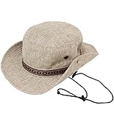 [エクサス] アドベンチャーハット サファリハット ポケッタブル ひも付き 大きいサイズ帽子 約65cm対応 調節可能 ベージュ