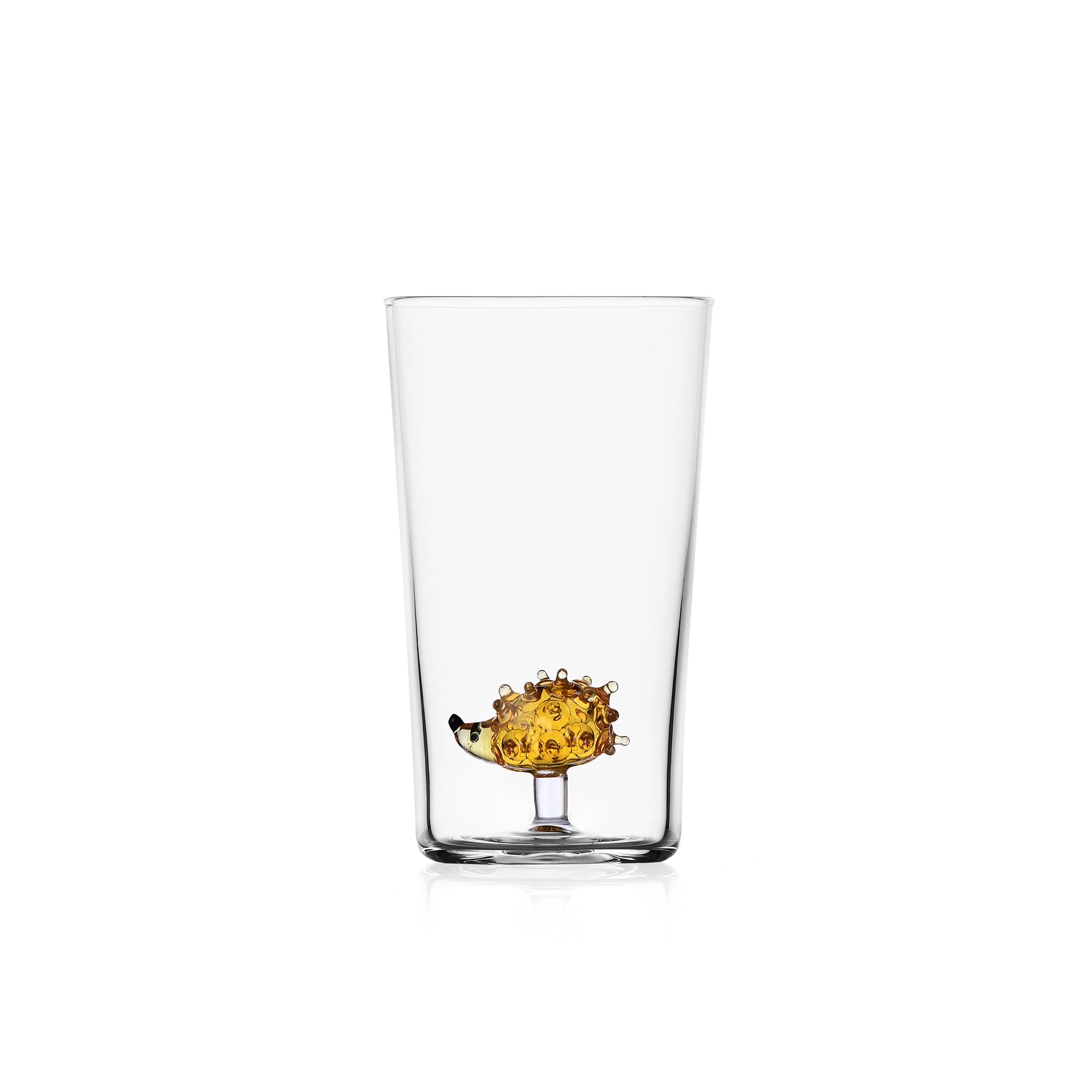 Ichendorf Milano Longdrink Hedgehog Collection Animal Farm 45cl Borosilicate Glass Handmade
