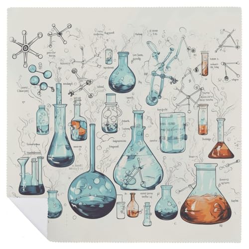 Servilletas de tela con estampado floral química 6 unidades miniatura 6
