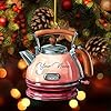 Personalized Cookware Silver Kettlea Ornament, Kitchen Aid Teapot Kettle Kitchen Stove Glass Xmas Decor, Cooking Tea Kettle Ornament (Acrylic, Style 7) #1