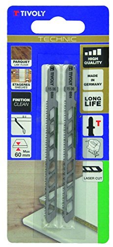 tivoly xt505526004 Jigsaw Blades Technic Pack of 2, Non Concerné