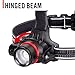 COAST HL8R 2000 Lumen Rechargeable PURE BEAM Focusing LED Headlamp, Black