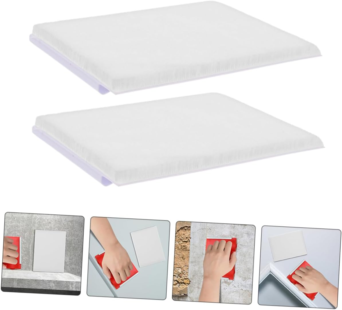 NUOBESTY 4Pcs Edge Painting Tool Replacement Pads Durable Paint Edger Refills for Ceilings Baseboards Windows Doors Chemical Material for Smooth Application and Easy Storage