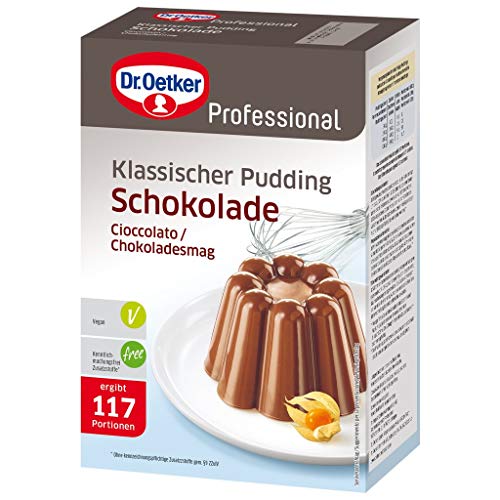 Dr. Oetker Professional Klassischer Pudding Schokolade, Puddingpulver in 0,9 kg Packung