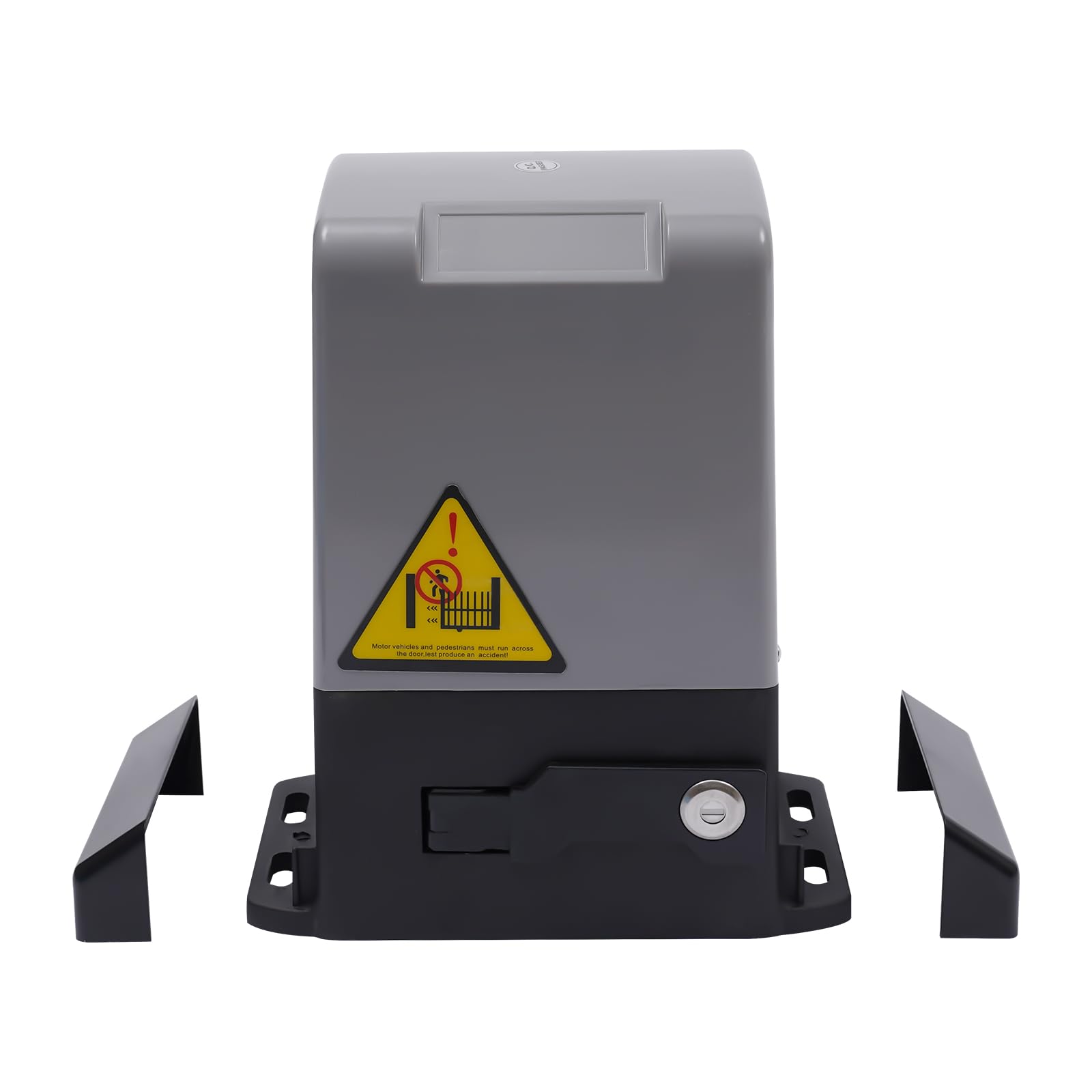 370W Automatic Sliding Gate Opener, Electric Motor Driveway Safety Kit, with 2 Keys+Remote Controls, for Heavy Duty Driveway Sliding Gate Up to 600KG, Security Door Operator AC with Rack and Pinion