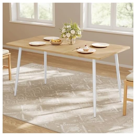 VASAGLE Modern Farmhouse Dining Table