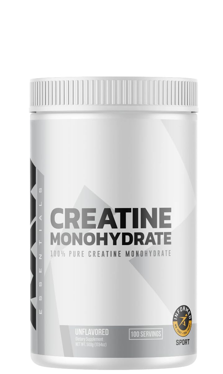 Unflavored Micronized Creatine Monohydrate Powder – 510g (100 Servings) | Supports Muscle Strength, Recovery & Performance