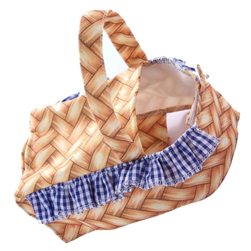 Disfraz cesta divertido para perro talla XL amarillo