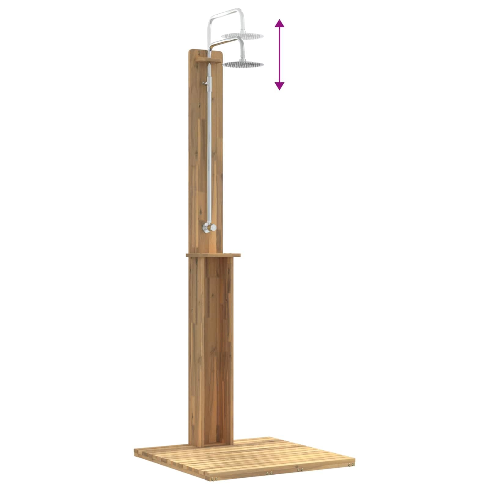 vidaXL Ducha Exterior 217 cm Blanco