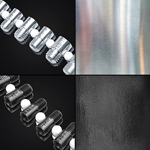 Nut and Bolt Thread Checker (Inch & Metric) -26 Male/Female Thread Identifier Gauges - 14 Inch & 12 Metric, Male/Female Gauges for Quickly Checking Nuts and Bolts Inch or Metric and Verifying The Size