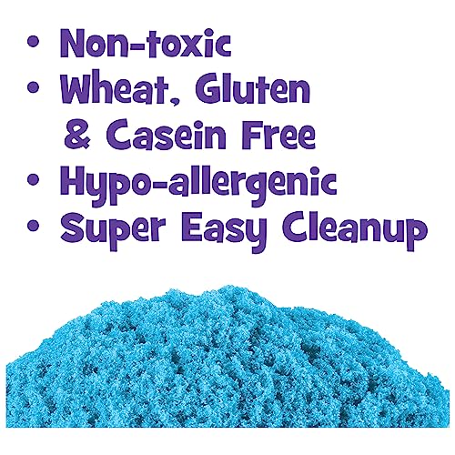 Kinetic Sand, The Original Moldable Sensory Play Sand, Blue, 2 lb. Resealable Bag, Ages 3+