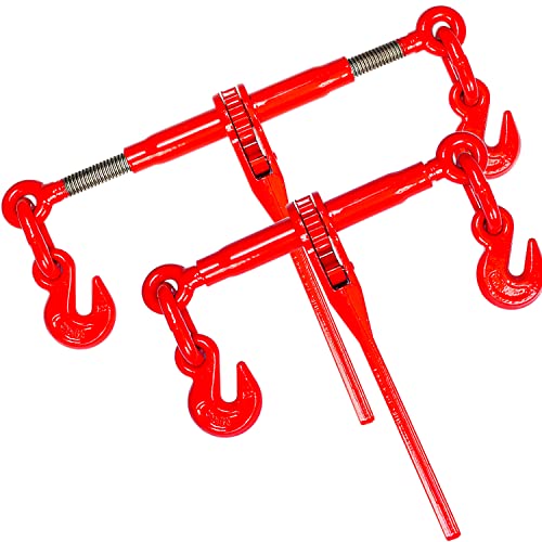 2Pack Chain Binder 3/8"-1/2",Working Load Limit with 9200LBS
