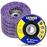 LAIWOO 5 Pack Strip Discs Stripping Wheel for Angle Grinder Paint Stripper Wheels Abrasive Wheel for Clean and Remove Paint, Rust Welds, Oxidation (4'' x 5/8'')
