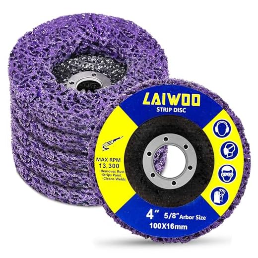 5 Pack Strip Discs Stripping Wheel for Angle Grinder Paint Stripper Wheels Abrasive Wheel for Clean and Remove Paint, Rust Welds, Oxidation (4'' x 5/8'')