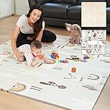 XdeModa Baby Play Mat & Exercise Mat - Extra Large Waterproof Foam Play Mat for Baby. Reversible &...