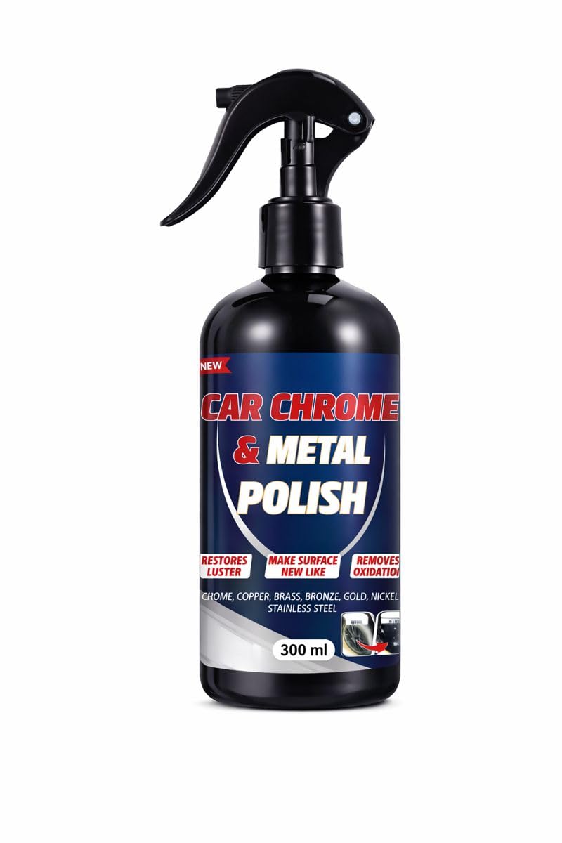 Chrome & Metal Polish Cleaner for Car and Bike, Removes Dullness, Dirt and Light Rust from Surfaces-image-33