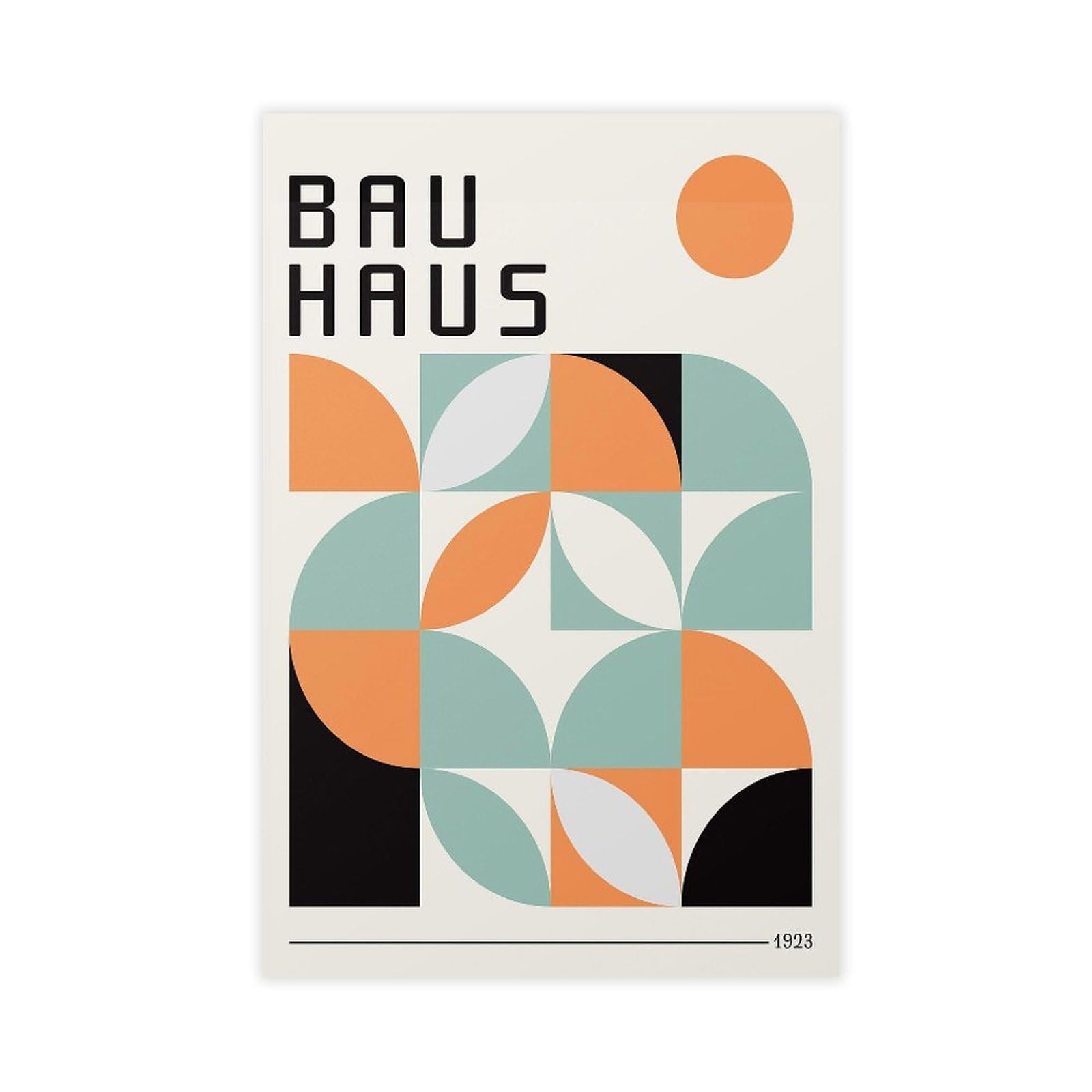 Bareronor Bauhaus Summer Abstract Canvas Poster Bedroom Decor Landscape Office Room Decor Gift 20" L X 30" W