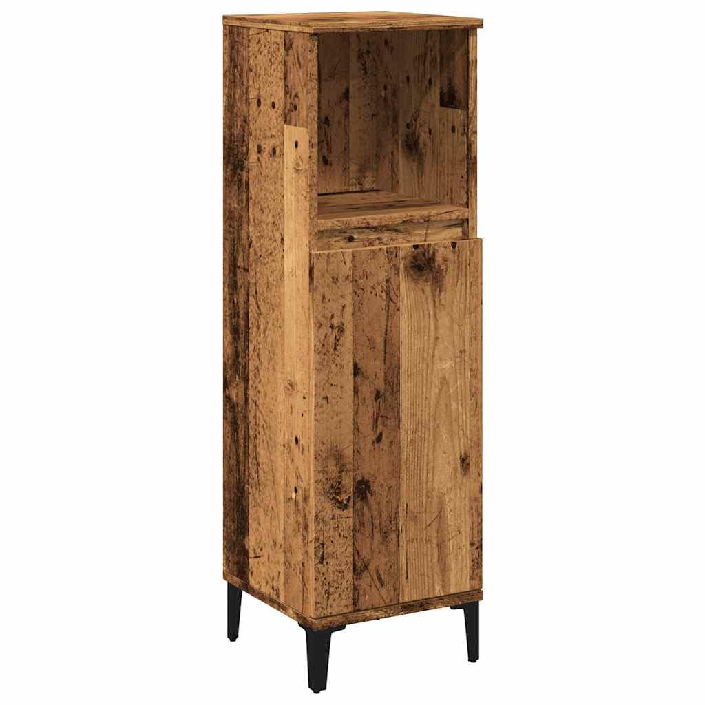 Mueble de baño de madera de 30 x 30 x 100 cm, ahorra espacio, para cuarto de baño, material Truciolato, pequeño, 857111