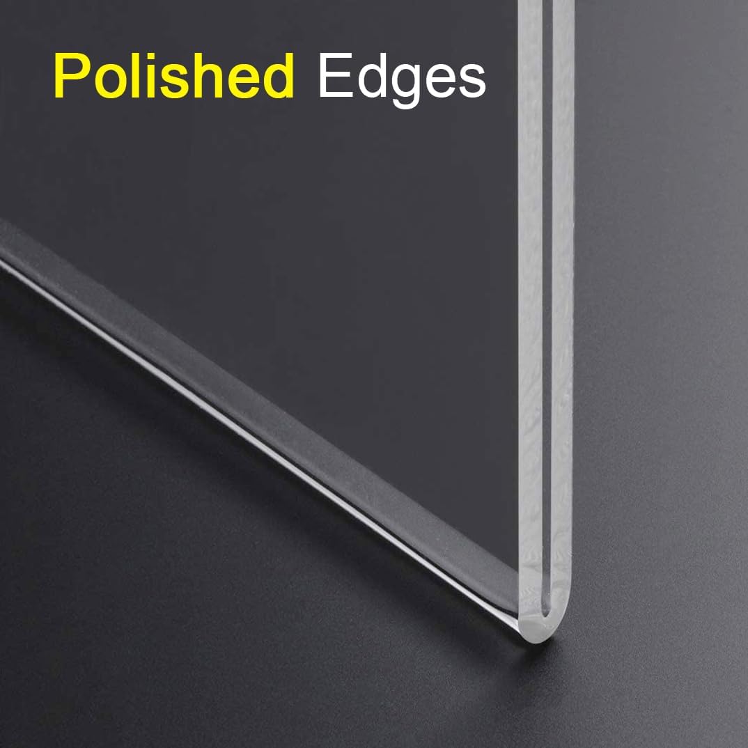 BlueValley 3 Pack Acrylic Sign Holder 8.5x11 Wall Mount Portrait – Clear Menu, Flyer & Picture Frame with Screws & Adhesive Tape, Wall Mounted Document Display for Office, School, Restaurant, Hotel, Public Space - Image 5