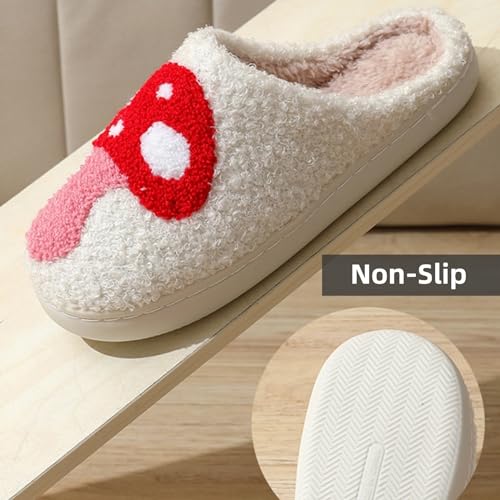 Plush Slippers for Women Men Heart Shaped Soft Fuzzy Lightweight House Slippers Winter Warm Slippers Slip On Cozy Indoor Outdoor Couple Fluffy Bedroom Slippers Non Slip Sole3