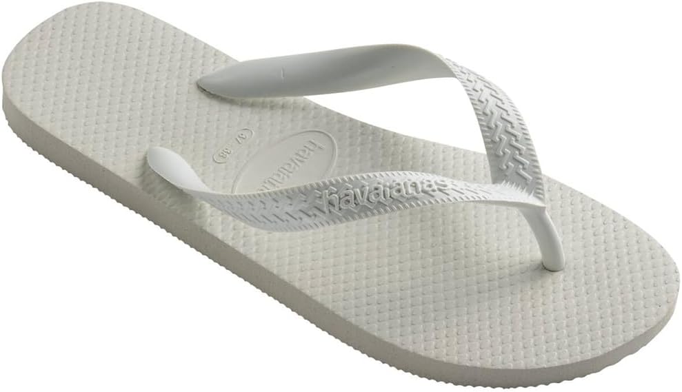 Havaianas Men's Color Flip Flops - Spring & Summer Style Sandals, White, 11/12