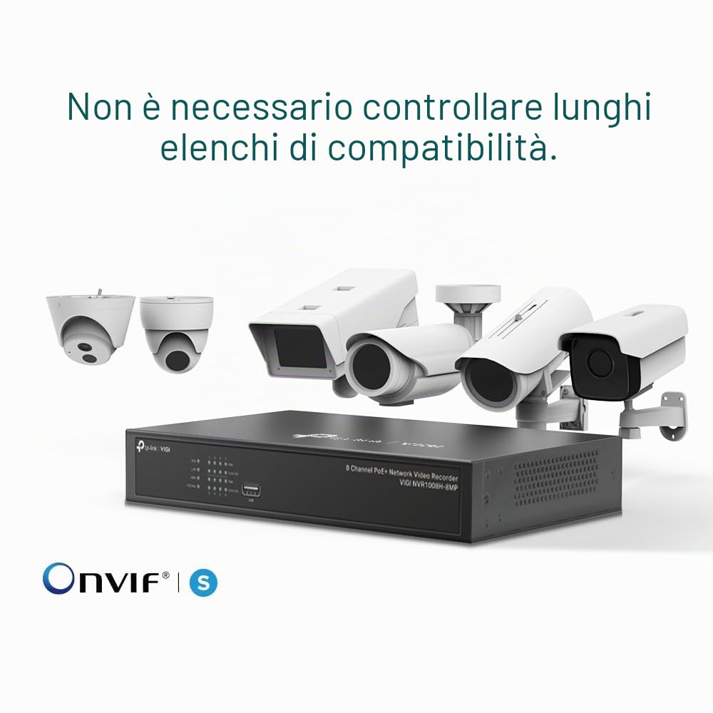 TP-Link Vigi Nvr1008H-8mp V1 - Nvr - 8 Canali