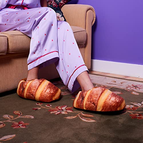 Image of Coddies Bread Loafer Slippers - Lightweight & Comfortable Indoor Slippers with Anti-Skid Grip - Funny Gift House Shoes (11.5-14 Men | 13-15 Women)