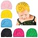 Xinshi Girls Baby Cotton Cloth Turban Kont Toddler Tabbit Ear Hat Kids Set Head Cap (MC3 (6PCS))